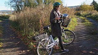 Vi krysset Østre Aker Kirkegård og havnet på en Traktortrase.