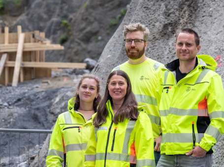 Fra venstre: Hedda Jensen, Jenny Ingelöv Eriksson, Jonas Pevik og  og Kristian Børve Ask.