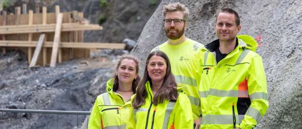 Fra venstre: Hedda Jensen, Jenny Ingelöv Eriksson, Jonas Pevik og  og Kristian Børve Ask.